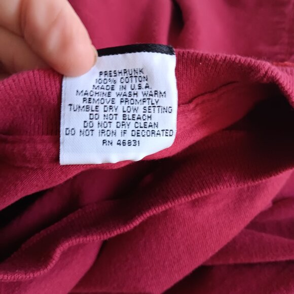 M Vintage 1980's Mens Tee Medium Single stitch T-shirt SMALL TOWN BAR SIGNAL USA - Picture 6 of 6